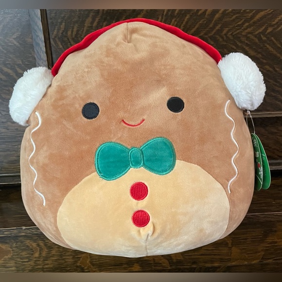 Squishmallows Jordan The Gingerbread With Earmuffs Size 12” 11/29/21 Squishdate - Picture 15 of 15
